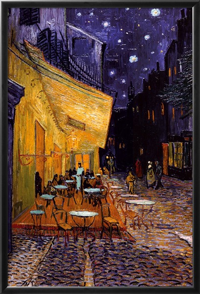 The Cafe Terrace on the Place du Forum, Arles, at Night - Vincent Van Gogh Paintings
